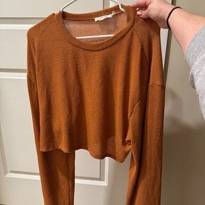 Urban Renewal Orange Sweater with Flared Sleeves